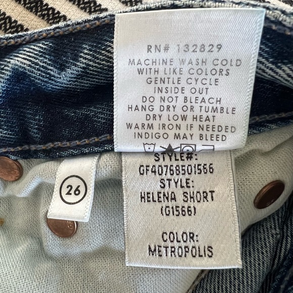 GRLFRND Helena button fly distressed shorts 26 girlfriend - Picture 8 of 11